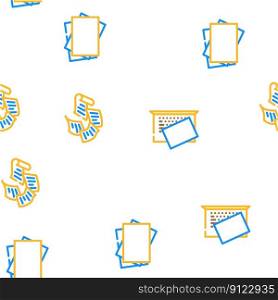 paper white torn empty vector seamless pattern thin line illustration. paper white torn empty vector seamless pattern