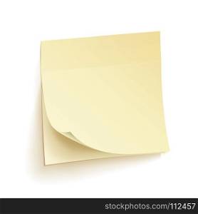 Paper Work Notes Isolated Vector. Paper Work Notes Isolated Vector. Blank Sticky Notes. Realistic Illustration