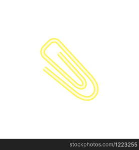 Paperclip icon design vector template