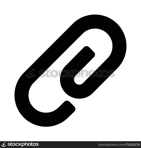paperclip, icon on isolated background