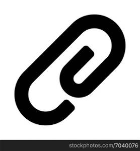 paperclip, icon on isolated background