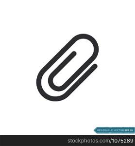 Paperclip - Stationary Icon Vector Template Illustration Design