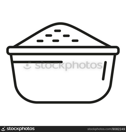 Paprika powder icon outline vector. Sweet food. Spicy plant. Paprika powder icon outline vector. Sweet food