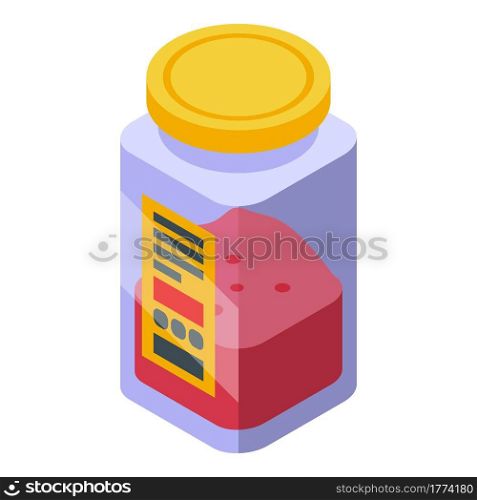 Paprika spices icon. Isometric of Paprika spices vector icon for web design isolated on white background. Paprika spices icon, isometric style