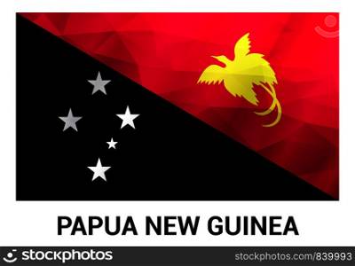 Papua New Guinea flags design vector