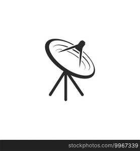 parabolic satellite tv icon vector illustration design template 