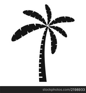 Paradise palm icon simple vector. Coconut tree. Summer leaf. Paradise palm icon simple vector. Coconut tree