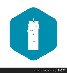 Paraffin candle icon. Simple illustration of paraffin candle vector icon for web. Paraffin candle icon, simple style
