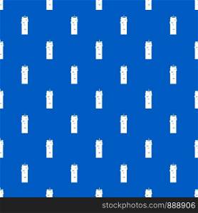 Paraffin candle pattern repeat seamless in blue color for any design. Vector geometric illustration. Paraffin candle pattern seamless blue