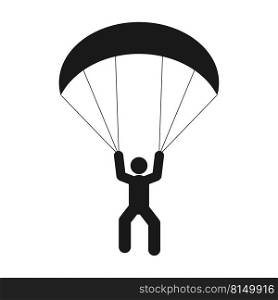 paragliding icon vector illustration design