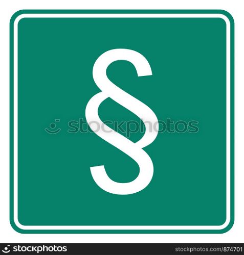 Paragraph and road sign