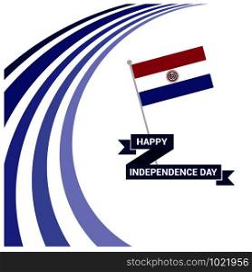 Paraguay Independence day design vector