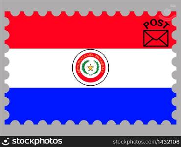 Paraguay national country flag. original colors and proportion. Simply vector illustration background. Isolated symbols and object for design, education, learning, postage stamps and coloring book, marketing. From world set