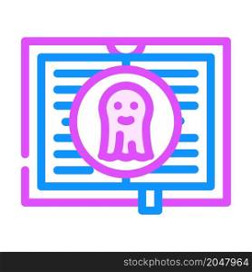 paranormal literature color icon vector. paranormal literature sign. isolated symbol illustration. paranormal literature color icon vector illustration