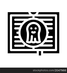 paranormal literature glyph icon vector. paranormal literature sign. isolated contour symbol black illustration. paranormal literature glyph icon vector illustration