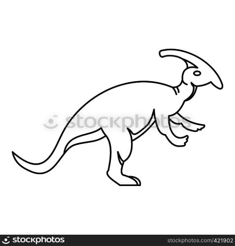 Parazavrolofus dinosaur icon. Outline illustration of parazavrolofus dinosaur vector icon for web. Parazavrolofus dinosaur icon, outline style