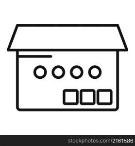 Parcel box icon outline vector. Delivery package. Cardboard delivery. Parcel box icon outline vector. Delivery package