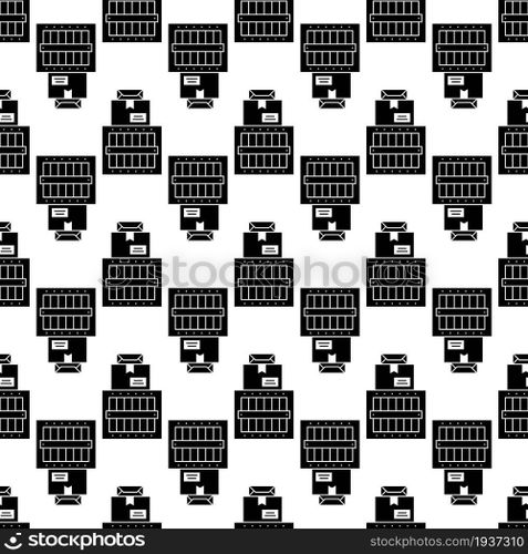 Parcel boxes pattern seamless background texture repeat wallpaper geometric vector. Parcel boxes pattern seamless vector