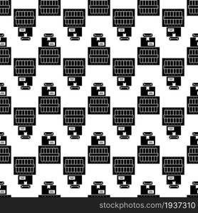 Parcel boxes pattern seamless background texture repeat wallpaper geometric vector. Parcel boxes pattern seamless vector