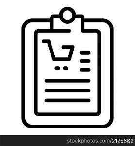 Parcel clipboard icon outline vector. Home order. Delivery express. Parcel clipboard icon outline vector. Home order
