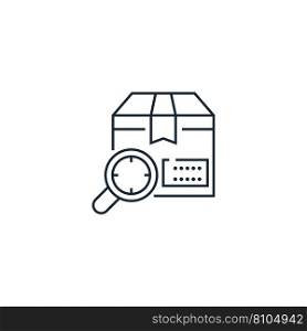 Parcel tracking creative icon from delivery icons Vector Image