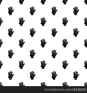 Parent and child hands together pattern seamless in simple style vector illustration. Parent and child hands together pattern vector