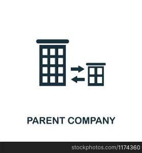 Parent Company vector icon illustration. Creative sign from investment icons collection. Filled flat Parent Company icon for computer and mobile. Symbol, logo vector graphics.. Parent Company vector icon symbol. Creative sign from investment icons collection. Filled flat Parent Company icon for computer and mobile