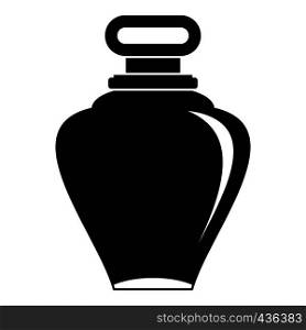Parfume bottle icon in simple style isolated on white background vector illustration. Parfume bottle icon, simple style
