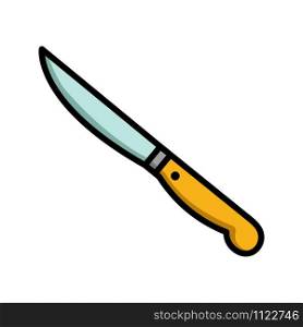 paring knife - kitchen utensils icon vector design template