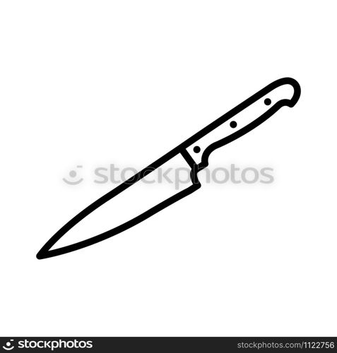 paring knife - kitchen utensils icon vector design template