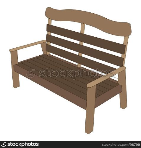 Park bench city urban vector street illustration isolated flat silhouette