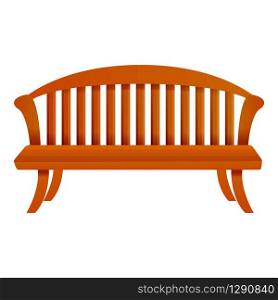 Park bench icon. Cartoon of park bench vector icon for web design isolated on white background. Park bench icon, cartoon style
