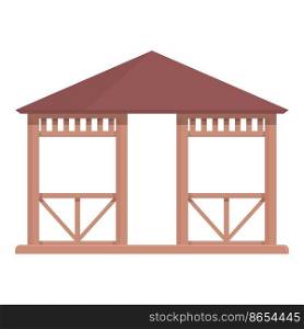 Park pergola icon cartoon vector. Wedding house. Wood nature. Park pergola icon cartoon vector. Wedding house