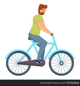 Park ride bike icon. Cartoon of park ride bike vector icon for web design isolated on white background. Park ride bike icon, cartoon style