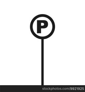 parking area traffic sign icon,vector illustration symbol design