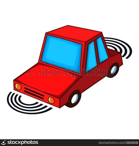 Parking assist system icon. Cartoon illustration of parking assist system vector icon for web design. Parking assist system icon, cartoon style