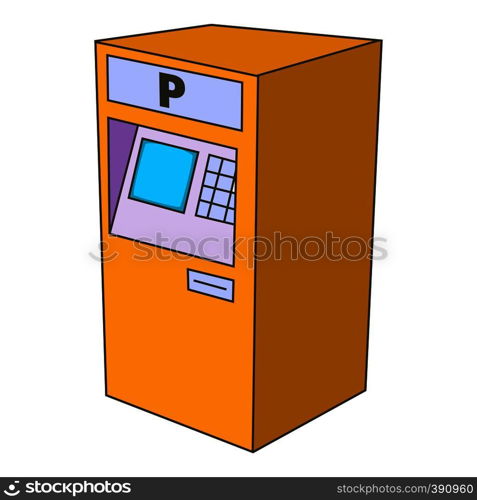 Parking fees icon. Cartoon illustration of parking fees vector icon for web design. Parking fees icon, cartoon style