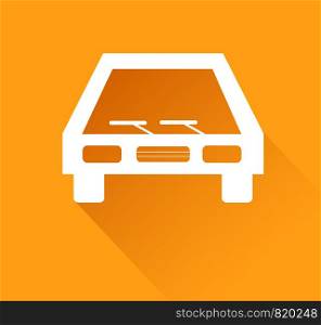 parking graphic design on orange background with shadow, stock vector illustration