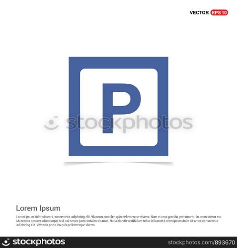 parking icon - Blue photo Frame