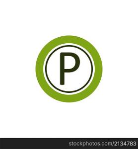 parking icon vector design templates white on background