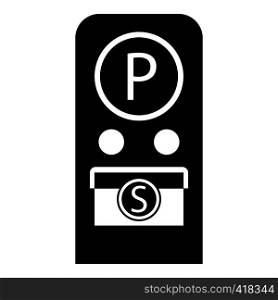 Parking meter icon. Simple illustration of parking meter vector icon for web. Parking meter icon , simple style