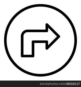 Parking move direction icon outline vector. Space zone. Bike place. Parking move direction icon outline vector. Space zone