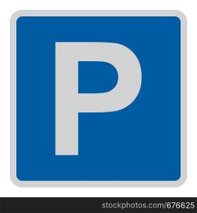 Parking place icon. Flat illustration of parking place vector icon for web.. Parking place icon, flat style.