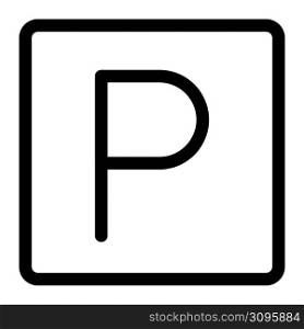 Parking sign for the hotel car park