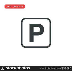 Parking Sign Symbol Vector Illustration Design
