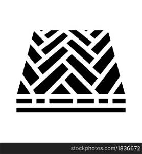parquet floor glyph icon vector. parquet floor sign. isolated contour symbol black illustration. parquet floor glyph icon vector illustration