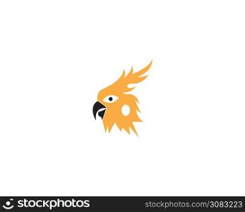 Parrot bird image logo vector