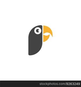 parrot film icon vector illustration template design