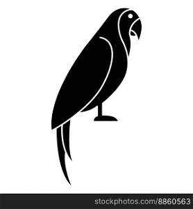 Parrot icon vector design template.