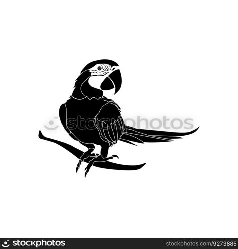 parrot icon vector illustration symbol design